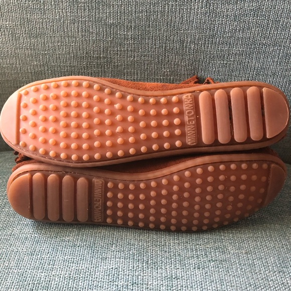 Minnetonka Leather Moccasins - Ankle zip - Sz 11 - Picture 3 of 5